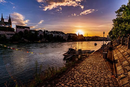 Promenade du Rhin à Bâle