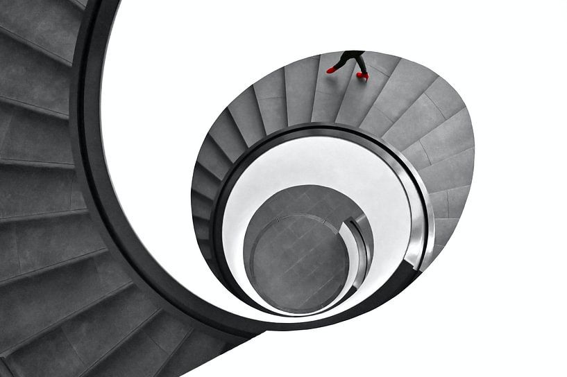 Red Steps in Motion II by artpictures.de