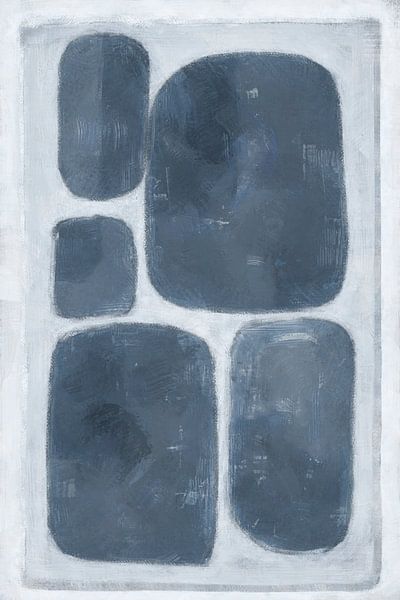 Stille Umarmung | Blau von Kanzo
