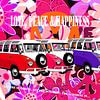  VW-busjes op roze flowerpower achtergrond van Jole Art (Annejole Jacobs - de Jongh)