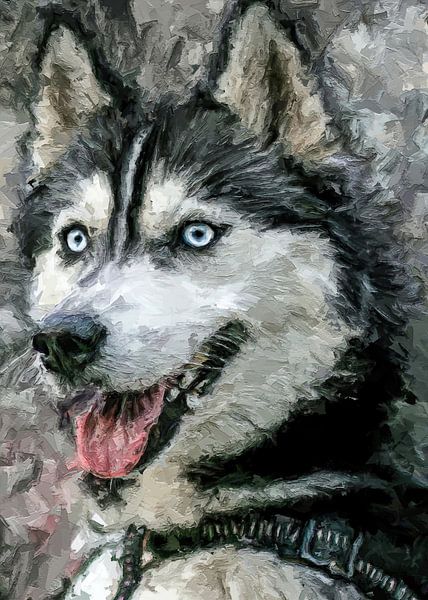 Husky-Malerei von Septif