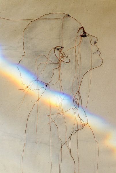 Einsamkeit mit einem Regenbogen von Kim Rijntjes