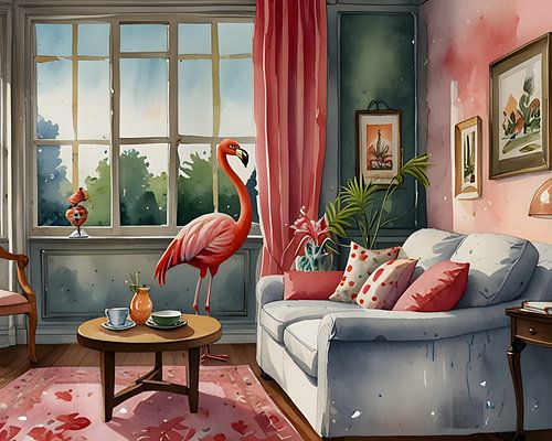 A Flamingo In the Living Room