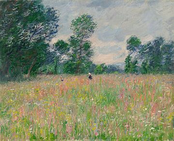 De bebloemde weide, Claude Monet