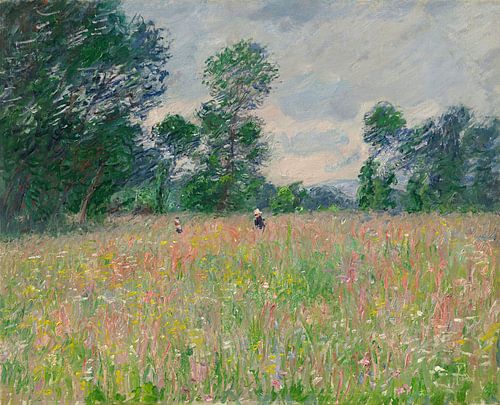 De bebloemde weide, Claude Monet