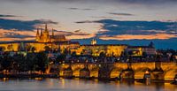 Prague - Charles Bridge and the Prague Castle von Jack Koning Miniaturansicht