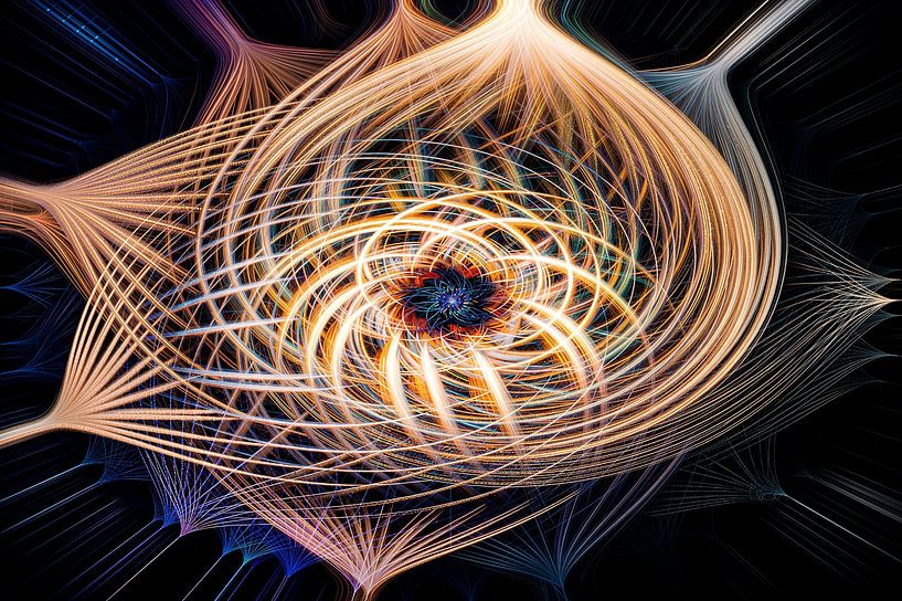 Art, lines. Digitally made by Gert Hilbink