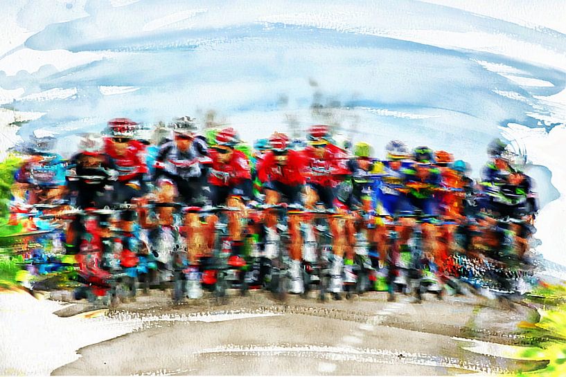 cycling by Yvonne Blokland