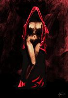 Salome in red dressing gown