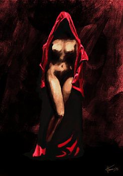 Salome in red dressing gown