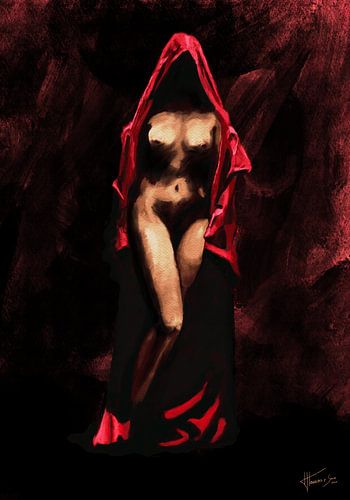 Salome in rode kapmantel