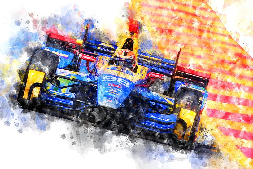 Alexander Rossi Indianapolis Vainqueur 2017 par Theodor Decker
