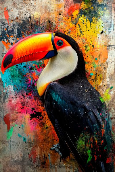 Toucan blaze of colour by Poster Art Shop