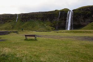 Genießen am Seljalandsfoss von Louise Poortvliet