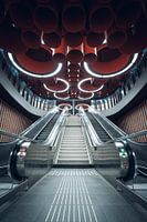 Symmetry in metro Pannenhuis, Brussels