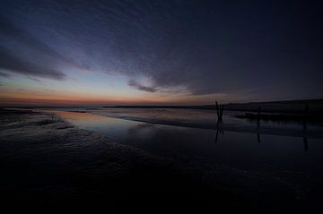zonsopkomst boven de waddenzee van jan van de ven