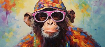 Chimpanzé sur Art Merveilleux