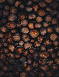 Gestapeltes Holz