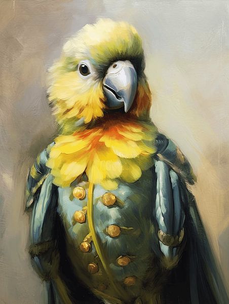 The parrot who imagined himself king by Studio Allee
