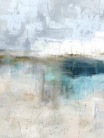 Profondeur abstraite en bleu et turquoise sur Wolkenlos