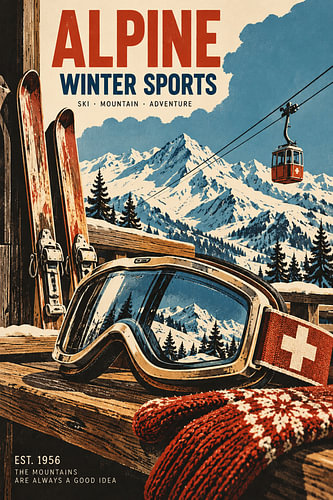 Vintage Alpine Ski Goggles