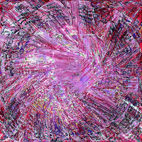 Kleurrijke frambozendynamiek Abstract