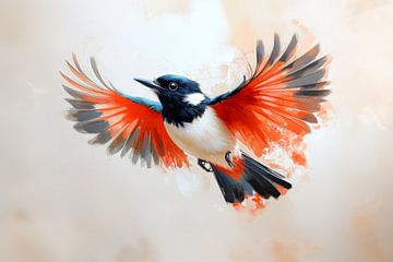 Vogel Vlucht in Vuur en Veer van Eva Lee