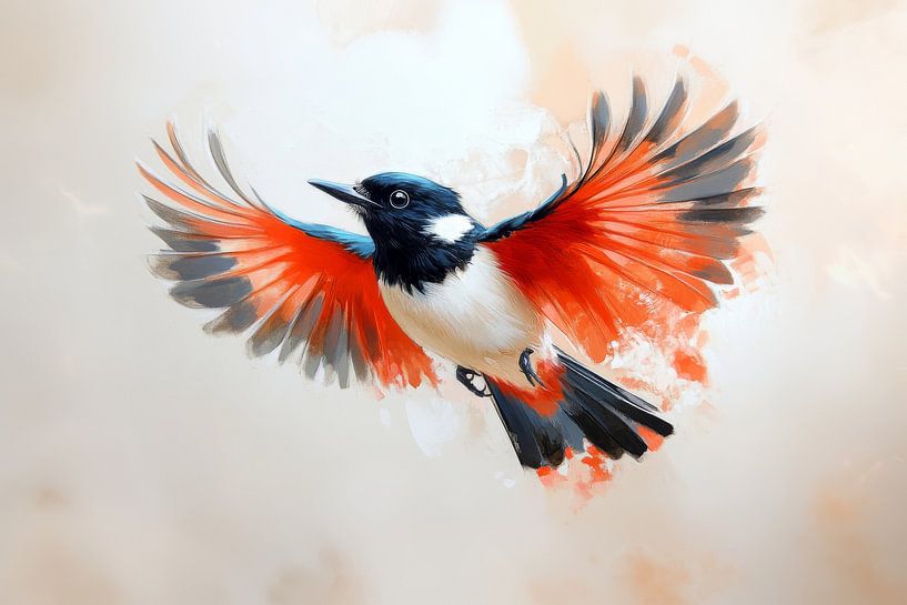 Bird Flight in Fire and Feather by Eva Lee