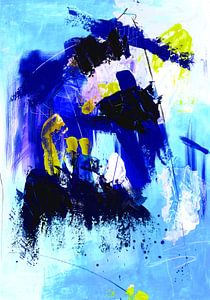 Blauwe Oceaan/ abstracte zee//Schilderij voor uw huis van SoulmadeartBerlin