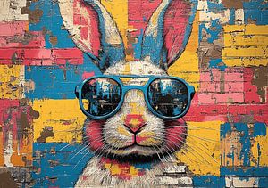 Kaninchen Pop Art