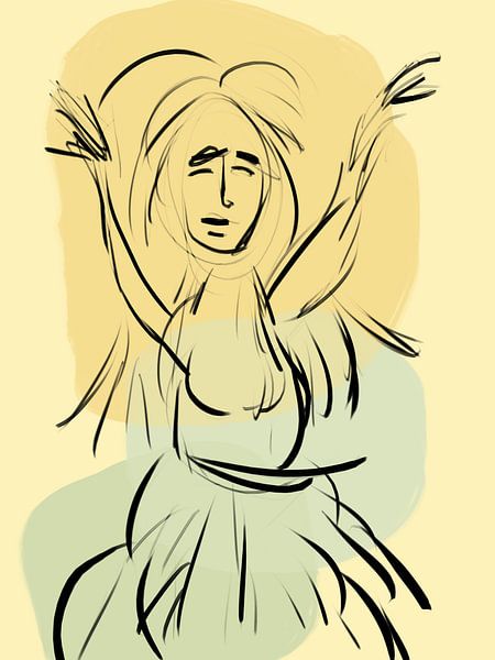 Dancing woman by Hilde Remerie Photography and digital art