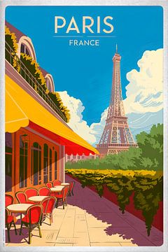 Parijs, Frankrijk. van Poster Art Shop