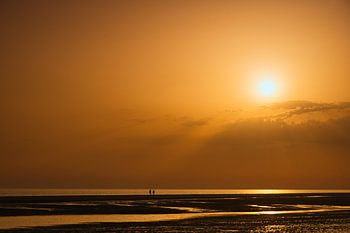 Orangefarbener Himmel