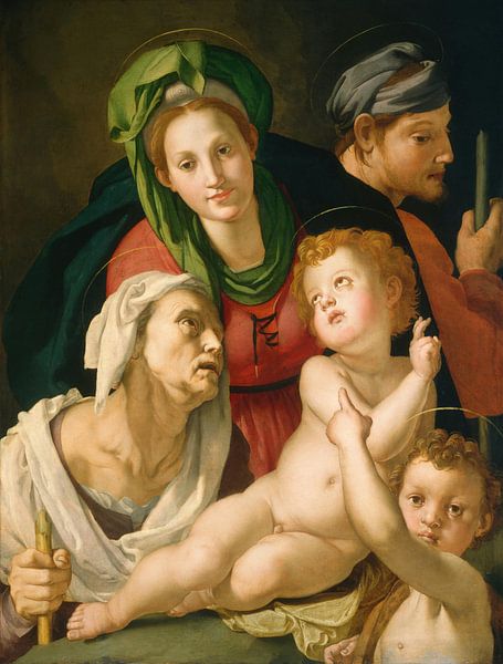 The Holy Family, Bronzino by Masterful Masters