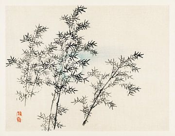 Bamboe door Kōno Bairei (1844-1895).