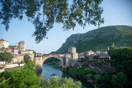 De beroemde Stari Most in Mostar, Bosnie Herzegovina