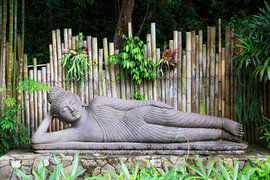 Gestorbener Buddha auf dem Weg ins Nirwana von Thomas Herzog