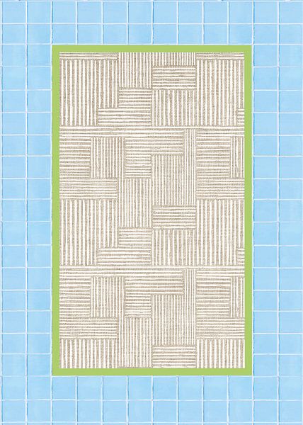 TW Living - tile collection - IBIZA RETRO 1 BLUE van TW living