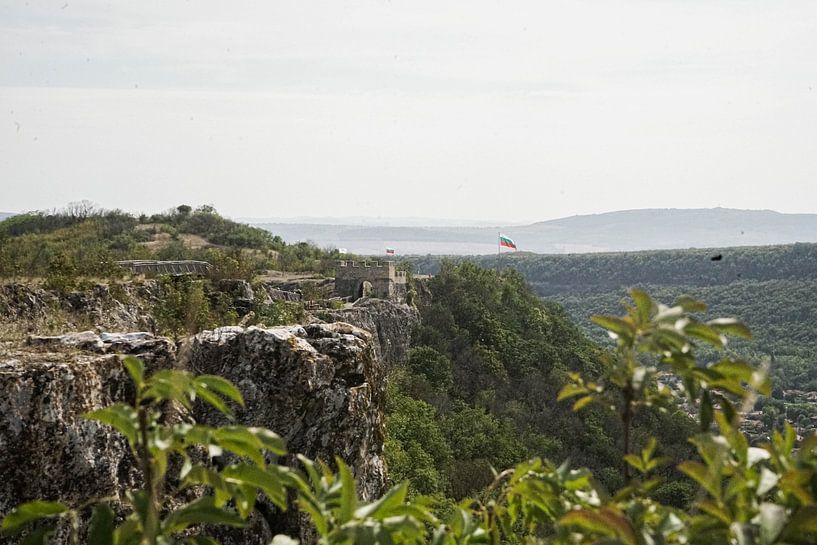 Bulgarian nature with the national flag by Jarno Groote