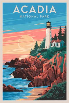 Acadia Nationaal Park van Poster Art Shop
