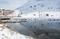 Zicht op Tignes (Frankrijk)