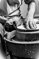 Potter/ceramist (craft in close-up)
