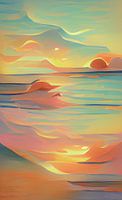 Abstrakter Strand