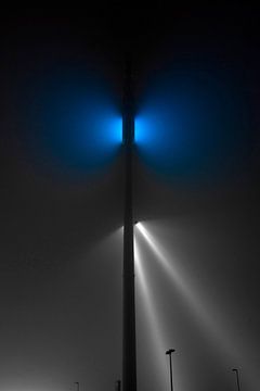 Light pole in fog 1 by Norbert Sülzner