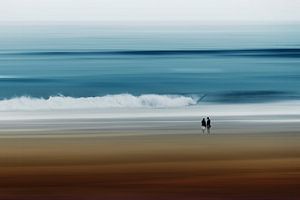 Wellen - Abstrakte Strandszene