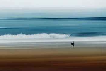 Wellen - Abstrakte Strandszene