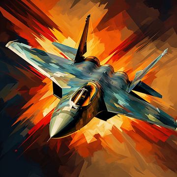 Jet fighter Abstract by TheXclusive Art