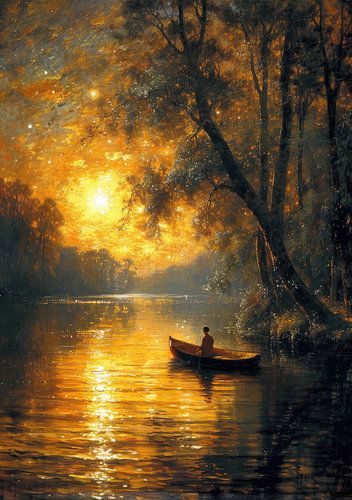 Nachtromantiek, Maan, geïnspireerd door Monet