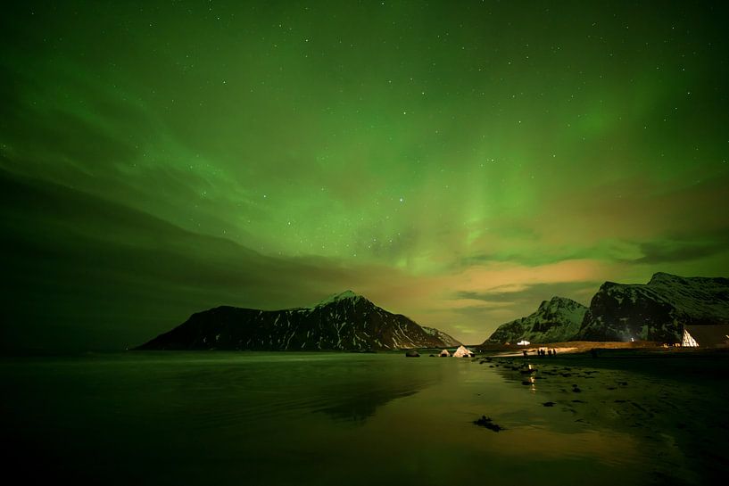 Polarlicht am Strand von Jens Droth