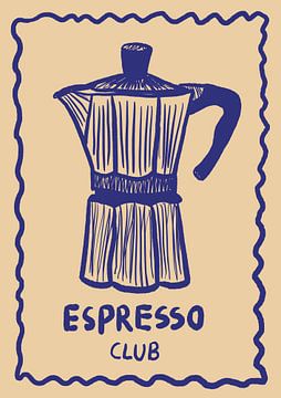 Espresso Blauw Omhoog van Studio Dolci